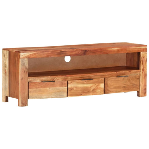 Tv Cabinet 110x30x40 Cm Solid Wood Acacia Ttnbxi