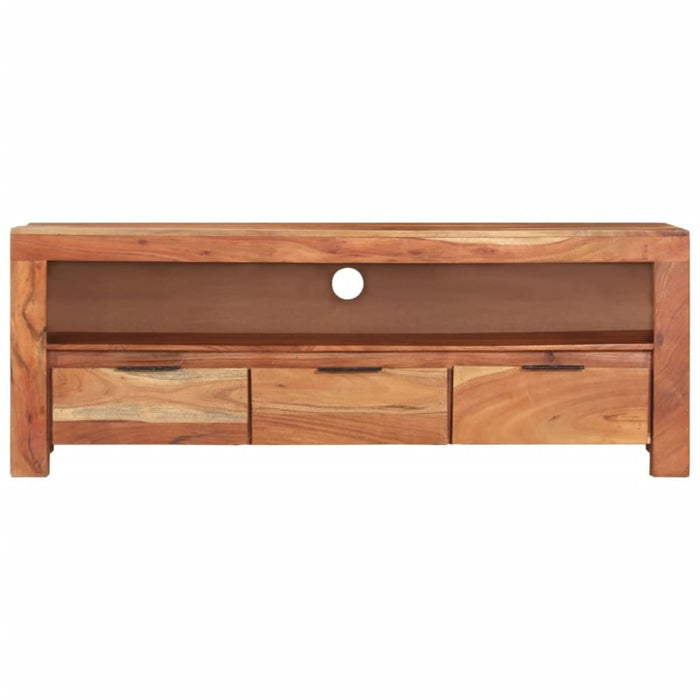 Tv Cabinet 110x30x40 Cm Solid Wood Acacia Ttnbxi