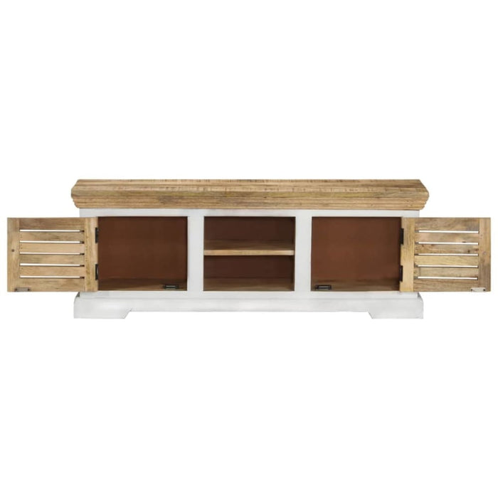Tv Cabinet 110x30x40 Cm Solid Wood Mango Ttinan