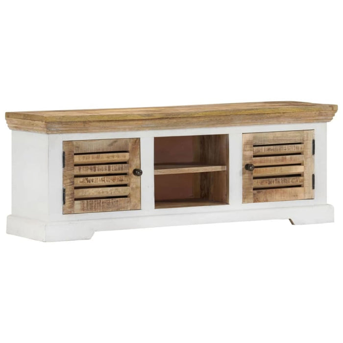 Tv Cabinet 110x30x40 Cm Solid Wood Mango Ttinan