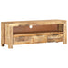 Tv Cabinet 110x30x40 Cm Solid Wood Rough Mango Ttnbxl