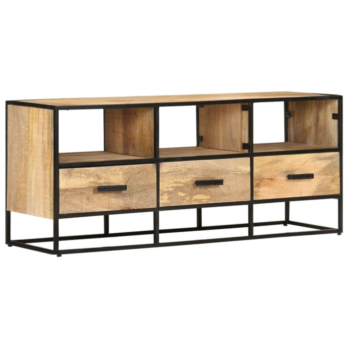 Tv Cabinet 110x30x45 Cm Rough Mango Wood Txiaai