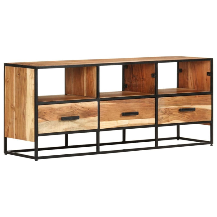 Tv Cabinet 110x30x45 Cm Solid Acacia Wood Txiaan