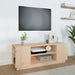 Tv Cabinet 110x35x40.5 Cm Solid Wood Pine Noaabk