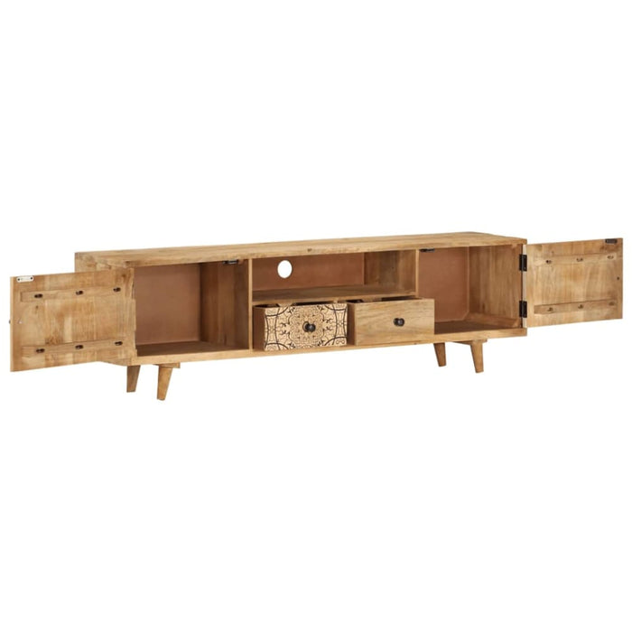 Tv Cabinet 140x30x40 Cm Solid Mango Wood Xaknpl