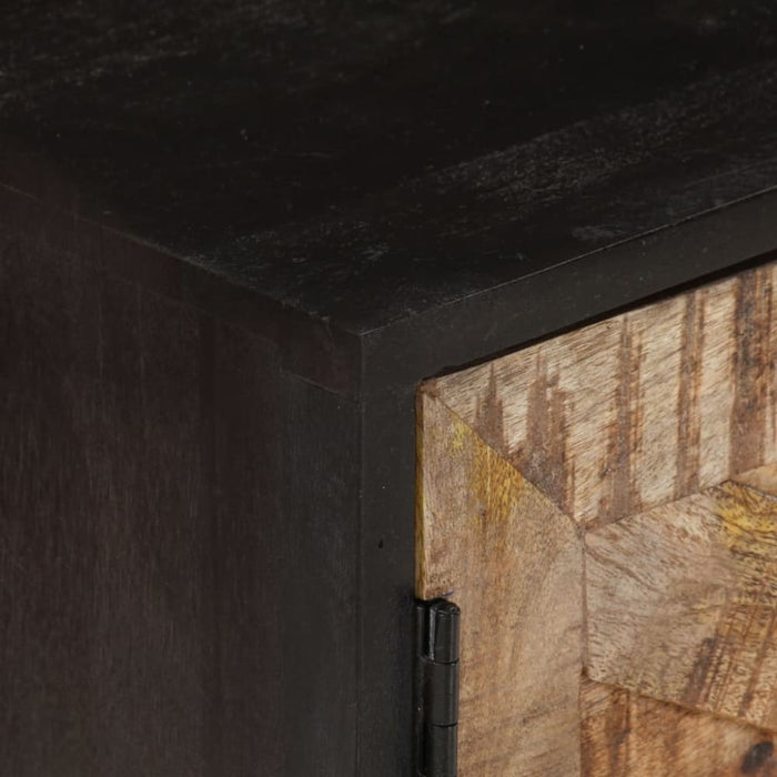 Tv Cabinet 140x30x46 Cm Rough Mango Wood and Solid Acacia