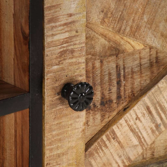 Tv Cabinet 140x30x46 Cm Rough Mango Wood and Solid Acacia