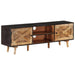 Tv Cabinet 140x30x46 Cm Rough Mango Wood and Solid Acacia