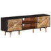 Tv Cabinet 140x30x46 Cm Rough Mango Wood and Solid Acacia