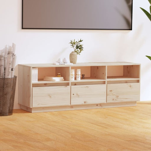 Tv Cabinet 140x37x50 Cm Solid Wood Pine Notatb