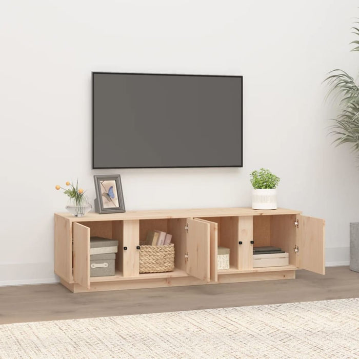 Tv Cabinet 140x40x40 Cm Solid Wood Pine Noaapk