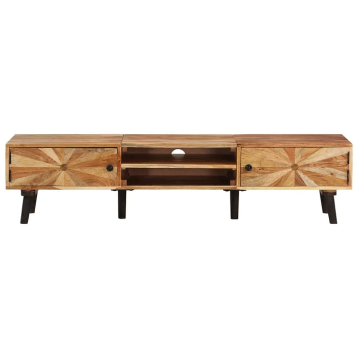 Tv Cabinet 145x35x35 Cm Solid Wood Acacia Ttnaxo