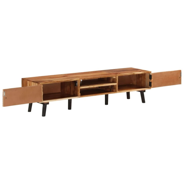 Tv Cabinet 145x35x35 Cm Solid Wood Acacia Ttnaxo