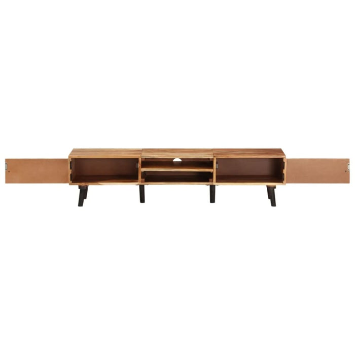 Tv Cabinet 145x35x35 Cm Solid Wood Acacia Ttnaxo