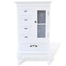 Cabinet with 5 Drawers 2 Shelves White Xaoopb
