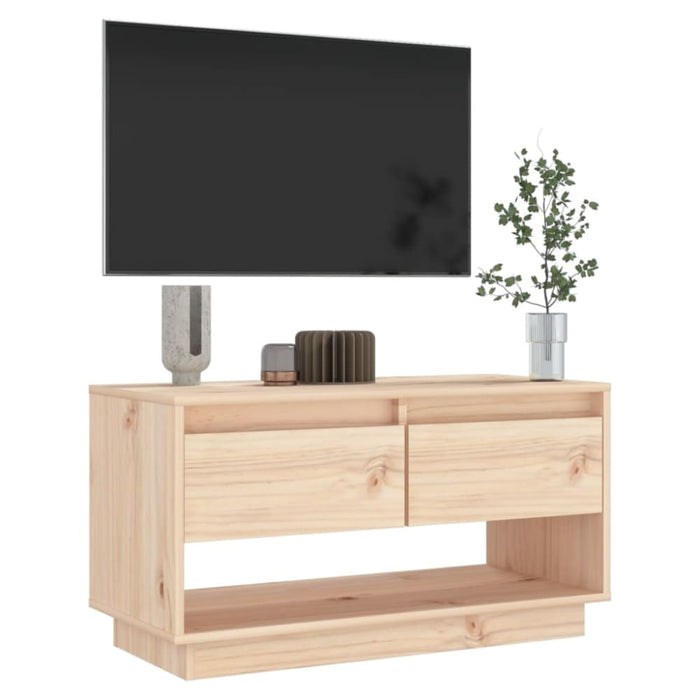 Tv Cabinet 74x34x40 Cm Solid Wood Pine Notntk