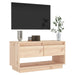 Tv Cabinet 74x34x40 Cm Solid Wood Pine Notntk