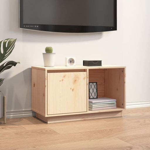 Tv Cabinet 74x35x44 Cm Solid Wood Pine Noatta