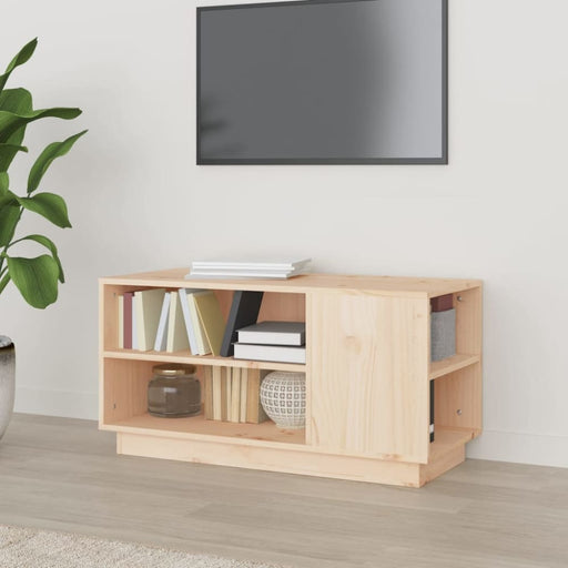 Tv Cabinet 80x35x40.5 Cm Solid Wood Pine Noaaba