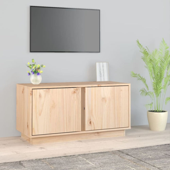 Tv Cabinet 80x35x40.5 Cm Solid Wood Pine Noaalk
