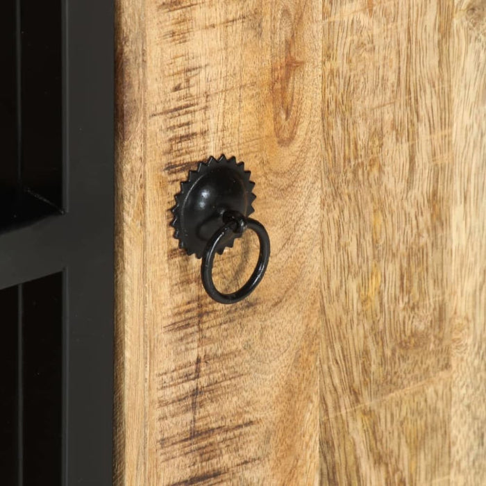 Tv Cabinet 90x30x48 Cm Rough Mango Wood Txnaox