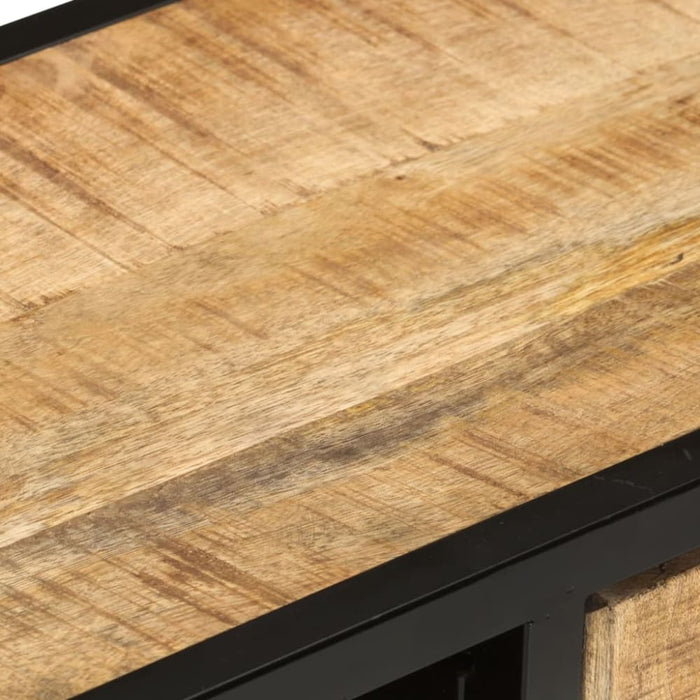 Tv Cabinet 90x30x48 Cm Rough Mango Wood Txnaox