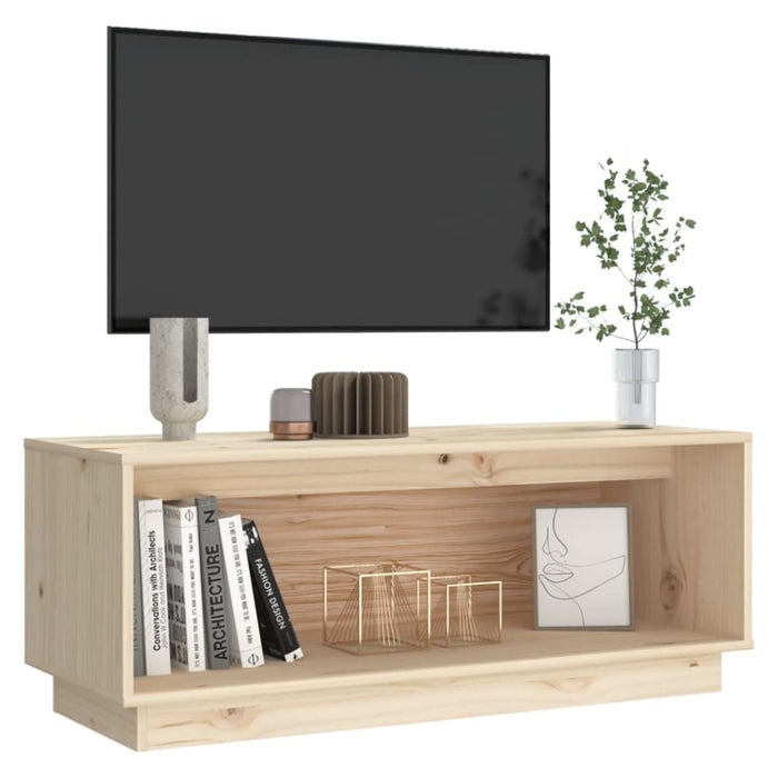 Tv Cabinet 90x35x35 Cm Solid Wood Pine Notnxk