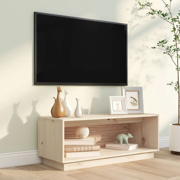 Tv Cabinet 90x35x35 Cm Solid Wood Pine Notnxk