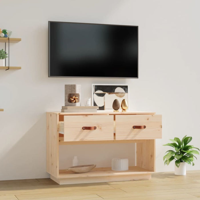 Tv Cabinet 90x40x60 Cm Solid Wood Pine Nxopxx