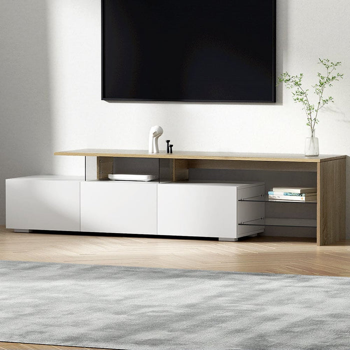 Tv Cabinet Entertainment Unit Stand Furniture with Drawers