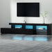 Tv Cabinet Entertainment Unit Stand Rgb Led Gloss Furniture