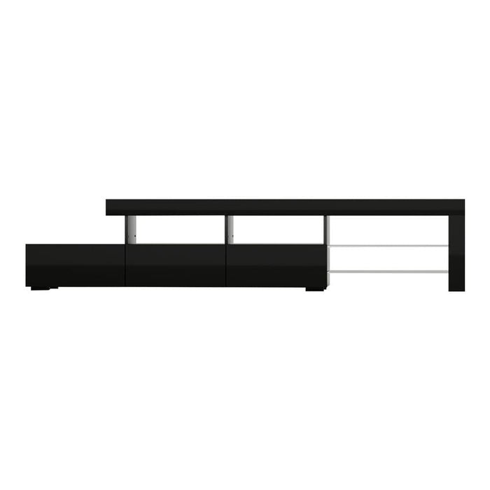 Tv Cabinet Entertainment Unit Stand Rgb Led Gloss Furniture