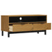 Tv Cabinet Flam 110x40x50 Cm Solid Wood Pine Tpinok