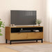 Tv Cabinet Flam 110x40x50 Cm Solid Wood Pine Tpinok