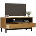 Tv Cabinet Flam 110x40x50 Cm Solid Wood Pine Tpinok