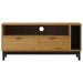 Tv Cabinet Flam 110x40x50 Cm Solid Wood Pine Tpinxb