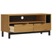 Tv Cabinet Flam 110x40x50 Cm Solid Wood Pine Tpinxb