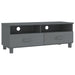 Tv Cabinet ?hamar’ Dark Grey 106x40x40 Cm Solid Wood Pine