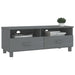 Tv Cabinet ?hamar’ Dark Grey 106x40x40 Cm Solid Wood Pine