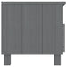 Tv Cabinet ?hamar’ Dark Grey 106x40x40 Cm Solid Wood Pine