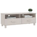 Tv Cabinet ?hamar’ White 106x40x40 Cm Solid Wood Pine Tabalk