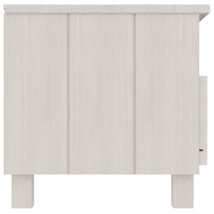 Tv Cabinet ?hamar’ White 106x40x40 Cm Solid Wood Pine Tabalk