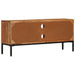 Tv Cabinet Honey Brown and Grey 110x30x50 Cm Solid Wood