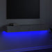 Tv Cabinet with Led Lights Concrete Grey 120x35x15.5 Cm