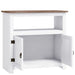 Tv Cabinet Mexican Pine Corona Range White 80x43x78 Cm