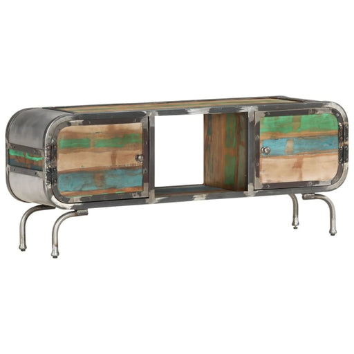 Tv Cabinet Multicolour 110x30x42 Cm Solid Wood Reclaimed