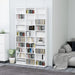 Cd Cabinet White 102x16x177.5 Cm Engineered Wood Nboiin