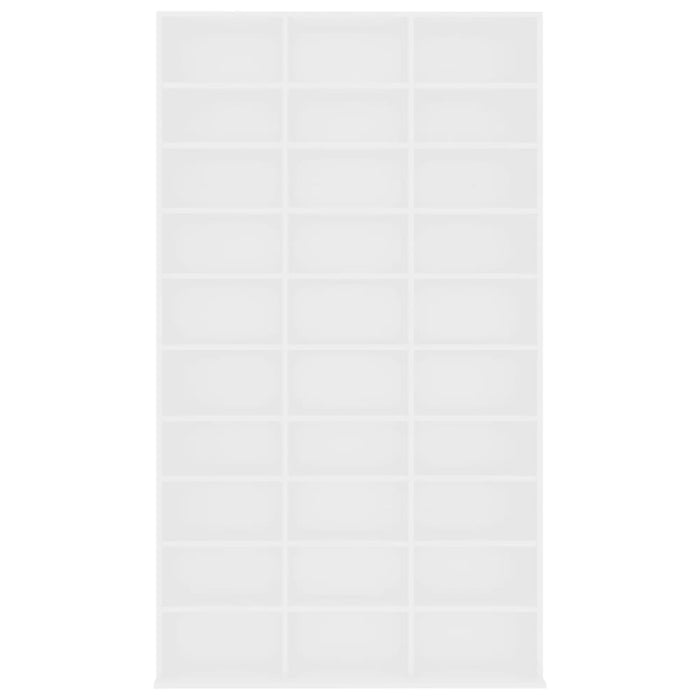 Cd Cabinet White 102x16x177.5 Cm Engineered Wood Nboiin