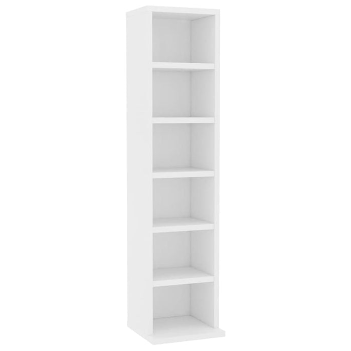 Cd Cabinet White 21x20x88 Cm Engineered Wood Nbbtpo