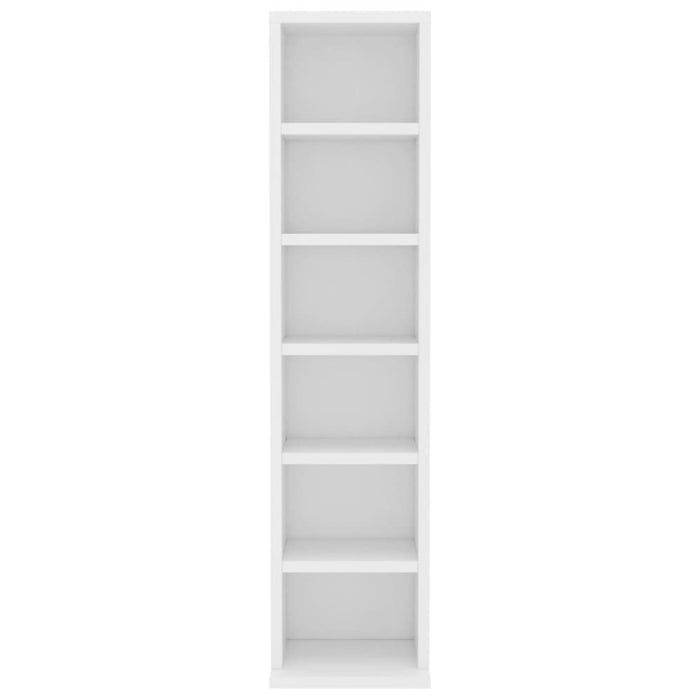 Cd Cabinet White 21x20x88 Cm Engineered Wood Nbbtpo